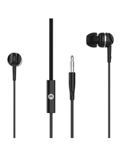 Motorola Auriculares Estereo EARBUDS 105 Negro Con Cable Jack 3.5mm y Microfono