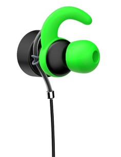 HP Auricular Estereo Con Cable Jack 3.5mm Verde DHE-7004 Doble Microfono