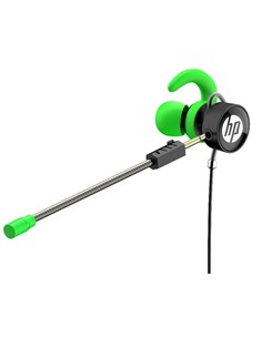HP Auricular Estereo Con Cable Jack 3.5mm Verde DHE-7004 Doble Microfono