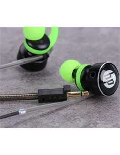 HP Auricular Estereo Con Cable Jack 3.5mm Verde DHE-7004 Doble Microfono