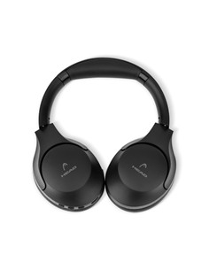HEAD Auricular de Casco Bluetooth Cancelacion de Ruido 30H Resist al Sudor Negro Plegable Con Funda