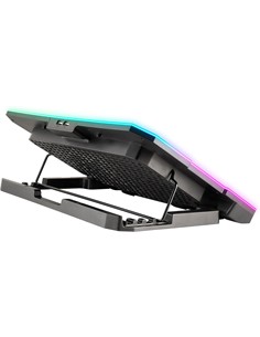 NGS Base Refrigeradora Para Portatil 15.6"HERO STAND ,Con Soporte Para Movil y Luz led