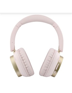 GUESS Auricular de Casco Bluetooth ENC Rosa Dorado Cancela.Ruido en Mic. 26H Asistente Por Voz
