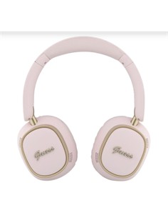 GUESS Auricular de Casco Bluetooth ENC Rosa Dorado Cancela.Ruido en Mic. 26H Asistente Por Voz