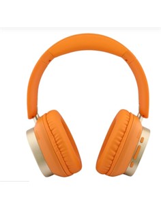 GUESS Auricular de Casco Bluetooth ENC Naranja Y Dorado Cancel.Ruido rn Mic. 26H Asistente Por Voz