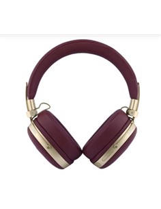GUESS Auricular de Casco Bluetooth ENC Burdeos Y Dorado Cancel.Ruido en Mic. 26H Asistente Por Voz