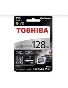 TOSHIBA Tarjeta Memoria Micro SDXC UHS-I 128GB Clase 10 95mb/s 4k Con Adaptador
