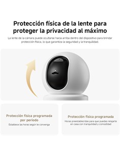 XIAOMI Smart Camara De Vigilancia C302 IP 2K Blanca Deteccion Humano y  Mascota MBC28