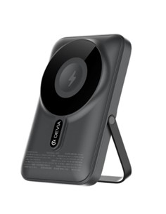DEVIA Bateria Externa Portatil 10000Mah Magnetica 22.5W Con Soporte Gris j08