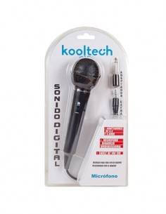 KOOLTECH Microfono Dinamico Con Cable 1.8Mtrs Con 2 Adaptadores