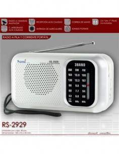 SAMI RS-2929 Radio 3 Bandas AM-FM-SW, Entrada Auricular, Pilas