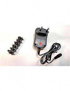 SURMEDIA Alimentador Universal Multivoltaje 100-240V 3-12V 1000mAh 12W 6 Clavijas AUS100
