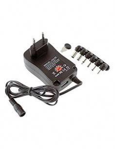 SURMEDIA Alimentador Universal Multivoltaje 100-240V 5V/2000mAh Usb 30W 6 Clavijas AUS200