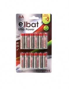 ELBAT  Pack 12 Pilas  ultra power Alcalina AA hg-cd-pb 0.00%