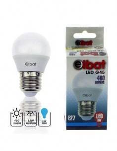 ELBAT Bombilla Led G45 6W E27 480 Lumenes Luz Fria EB0251