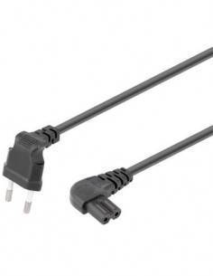 NIMO Cable Alimentacion Tipo 8 Acodado 5Mtrs Negro WIR059