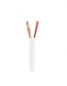 NIMO WIR9001 Cable Paralelo Altavoz Blanco 2X0.50mm Polarizado Por Metro