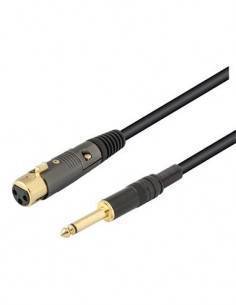 NIMO Cable XLR Canon/H A Jack 6.3mm/M Mono 2Mtrs WIR447