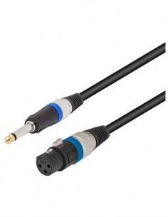 NIMO Cable Microfono Canon/H XLR a Jack 6.3mm Mono/M 6mtrs WIR360