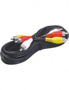 NIMO WIR039 Cable 3 Rca M/M r-a-blanco 3 Mtrs