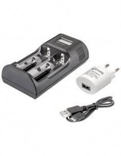 PURENERGY Cargador de Pilas Li-Ion/Ni-Mh 2/c Cilindor CAR234 18650 similares