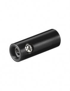 Banana Aerea Hembra 4mm Con Tornillo Negra CON632
