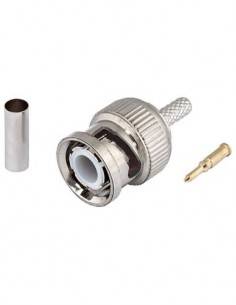 Conector BNC Macho Crimpar RG714 CON402