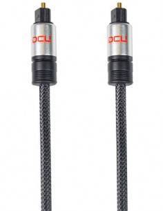 DCU Cable Audio Fibra Optica Tosh-Link M/M 1mtr Serie Aluminio Reforzado