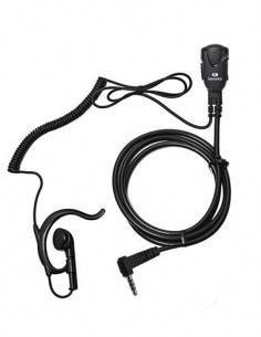 KOMUNICA Micro Auricular Negro Rizado PWR-PRO-FT50 Para Yaesu FT50/X-110/VX-150