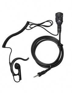 KOMUNICA Micro auricular PWR-PRO-VX7 Negro Rizado Para Vertex VX-7