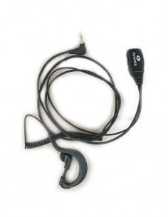 KOMUNICA Micro Auricular KP-2208 Rizado Negro Jack 2.5mm Para Motorola TA288