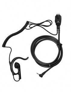 KOMUNICA Micro Auricular Negro Rizado PWR-VOX-TA288 Para Motorola PMR T-6/T-8