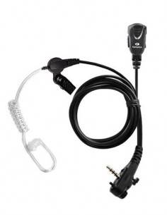 KOMUNICA Micro Auricular PWR--TUB-VX351/VX246 Rizado Transparente Para Yaesu VX-351/246 1 clavija co