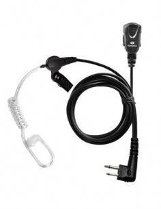 KOMUNICA Micro Auricular PWR-TUB-M Rizado Transparente Para X Motorola de 2 clavijas.